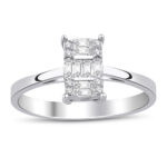 0.25 karat pırlanta yüzük - 14 ayar 2.64 gr F renk SI berraklık