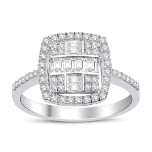 0.50 ct pırlanta yüzük - 14 ayar 2.80 gr F renk SI berraklık