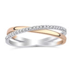 0,10 karat pırlanta twin yüzük