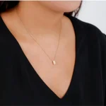 Harf kolye modeli - 14 ayar 1.50 gr 45 cm kişiye özel tasarım