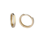 Altın halka küpe modeli - 14 ayar 1.35 gr 5 cm çaplı altın tasarım