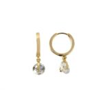 Halka küpe modeli - 14 ayar 3.00 gr zarif altın tasarım