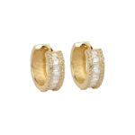 Halka küpe modeli - 14 ayar 4.00 gr zarif altın tasarım