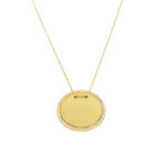 Plaka kolye modeli - 14 ayar 6.00 gr kişiye özel altın tasarım