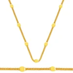 22 ayar Dubai model altın zincir kolye - 3.93 gr zarif tasarım