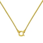 Gemici kilitli 14 ayar altın zincir kolye - 6.00 gr zarif tasarım