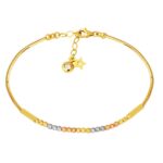 14 ayar popcorn altın zincir bileklik - 4.17 gr zarif tasarım