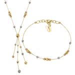 Püsküllü Dorika 14 Ayar Altın Set | 7.12 Gr 1 Püsküllü dorika 14 ayar altın set - 7.12 gr zarif tasarım