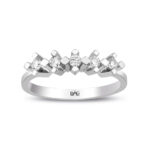 0.20 karat pırlanta beştaş yüzük - 14 ayar 1.70 gr F renk SI berraklık