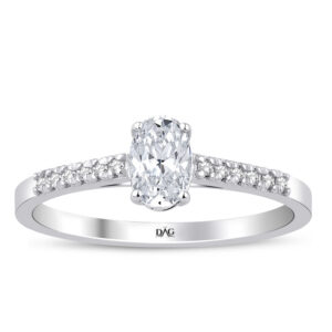 0.84 karat pırlanta topaz yüzük - 8 ayar 1.45 gr F renk SI berraklık