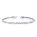 1.50 karat pırlanta su yolu bileklik - 14 ayar 7.40 gr F renk SI berraklık