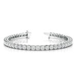 10.00 karat pırlanta su yolu bileklik - 14 ayar 18.00 gr F renk SI berraklık