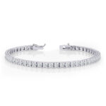 5.00 karat pırlanta su yolu bileklik - 14 ayar 15.00 gr F renk SI berraklık