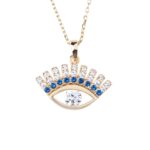 Taşlı Göz Model 14 Ayar Kolye 1 Taşlı göz model 14 ayar kolye - 2.15 gr