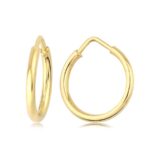 14 ayar altın halka küpe modeli - 4.00 gr