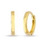 14 ayar altın kare halka küpe modeli - 0.90 gr