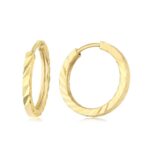 Modern 14 ayar altın halka küpe modeli - 1.23 gr