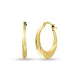 14 ayar altın halka küpe modeli - 1.65 gr