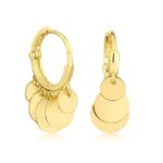 14 ayar altın halka küpe modeli - 2.65 gr